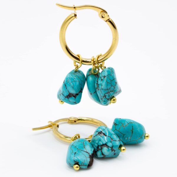 pendientes özel turquesa